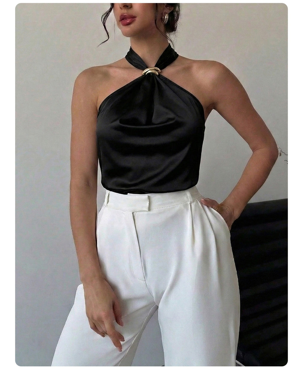 Sleeveless Top Elegant And Chic Style For Women